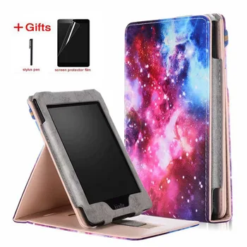 

PU Leather Case for Amazon Kindle Paperwhite 1 2 3 4 6 inch Cover for New Paperwhite 4 2018 10th generation tablet case+Film+Pen