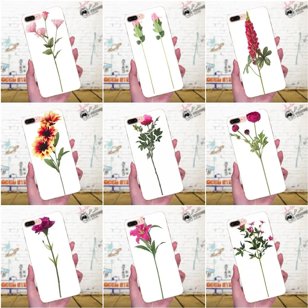 Классный 3d Рельефный цветочный лист для Xiaomi Mi3 Mi4 Mi4C Mi4i Mi5 Mi 5S 5X 6 6X 8 SE A1 Max Mix 2 Note 3 4