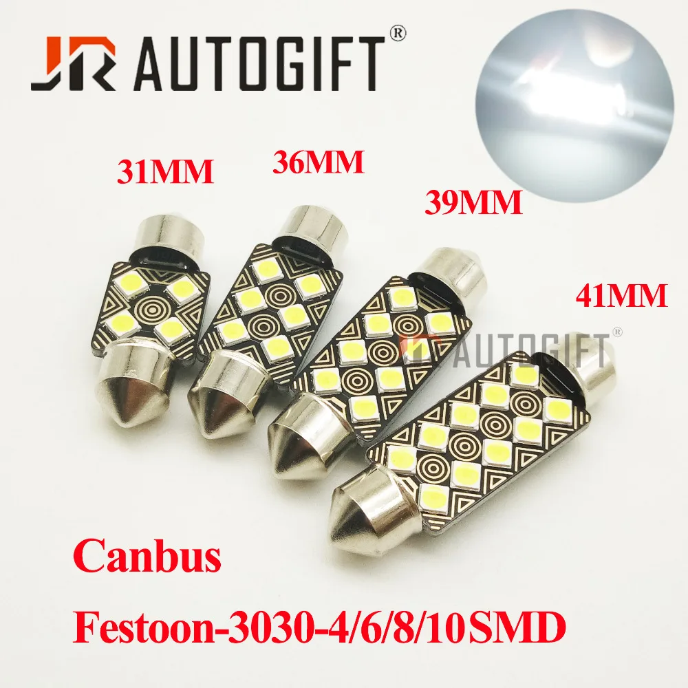 

20pcs 31/36/39/41mm C5W C10W Super Bright 3030 LED 4/6/8/10SMD Canbus Car led Festoon Light Interior Reading Bulb Door Doom Lamp