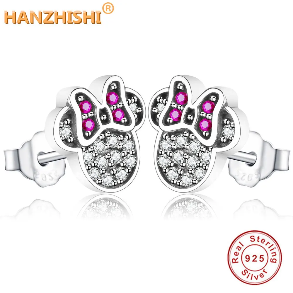 925 стерлингового серебра многоцветные серьги-гвоздики Arche с микс CZ DIY ювелирные изделия для женщин свадебный подарок pendientes mujer moda