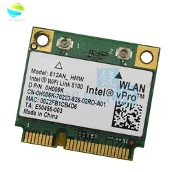 Беспроводной адаптер 512AN_HMW для Intel WiFi Link 5100 MINI карта pci-e адаптер WLAN Ноутбук Сеть 2,4G/5 ГГц для Dell