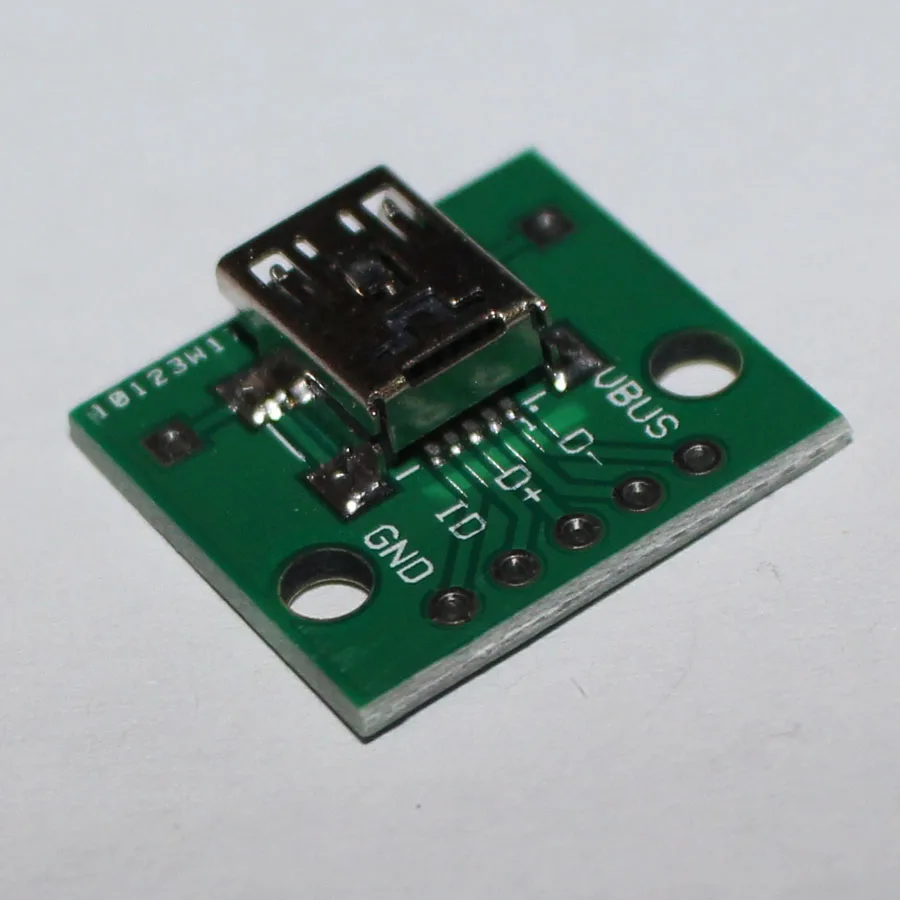 10 шт. мини USB гнездовой разъем для DIP 5P SMD адаптер 2 54 мм сварная плата конвертер