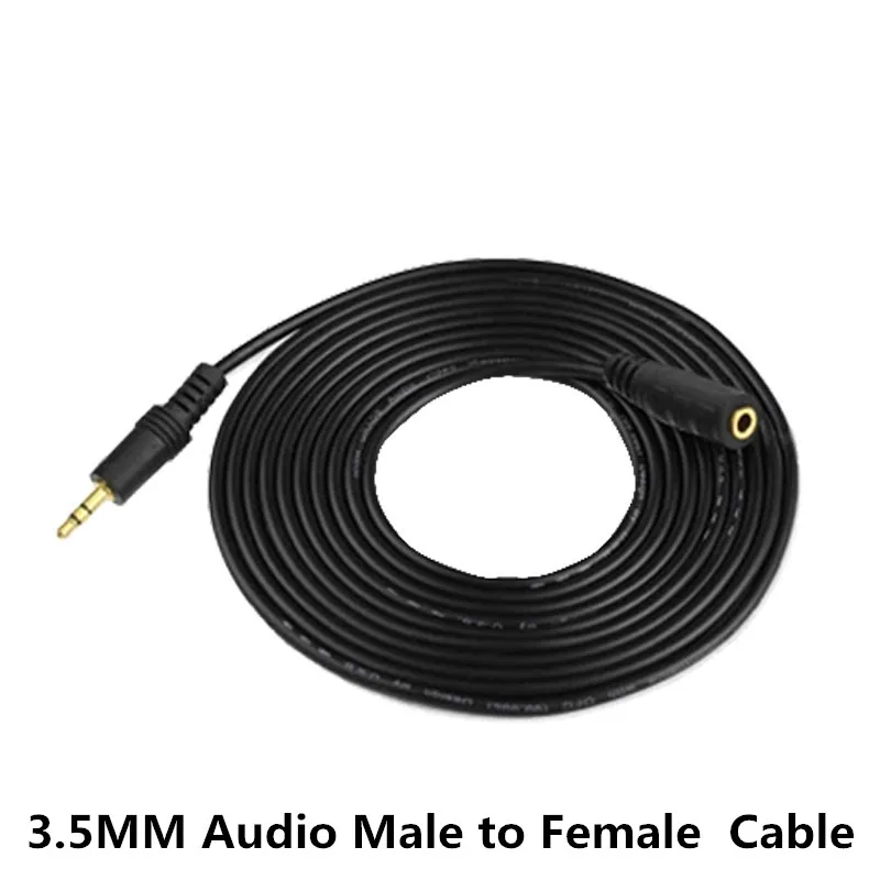 

EKL 3.5 Male to 3.5 Female Audio Extension Cable 1.5M 3M 5M 10M 15M 20M for Plug Jack Stereo Headphone Car AUX M/F