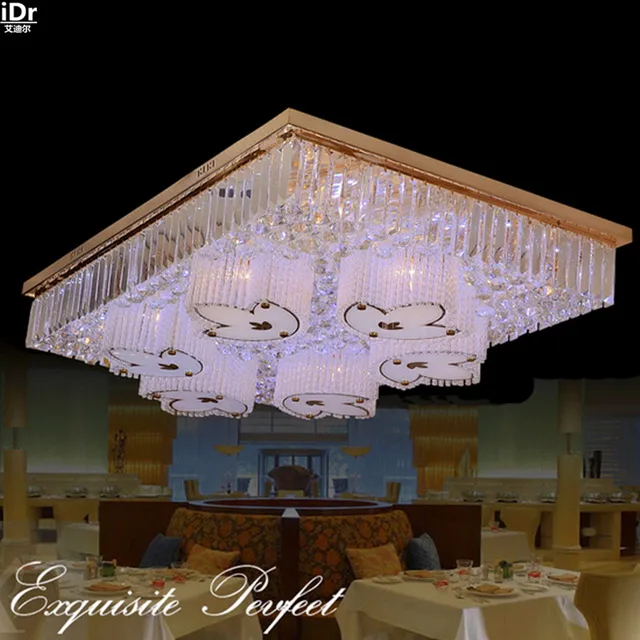 Kreative moderne rechteckigen wohnzimmer lampe kristall lampe LED ... Kreative moderne rechteckigen wohnzimmer lampe kristall lampe LED ...