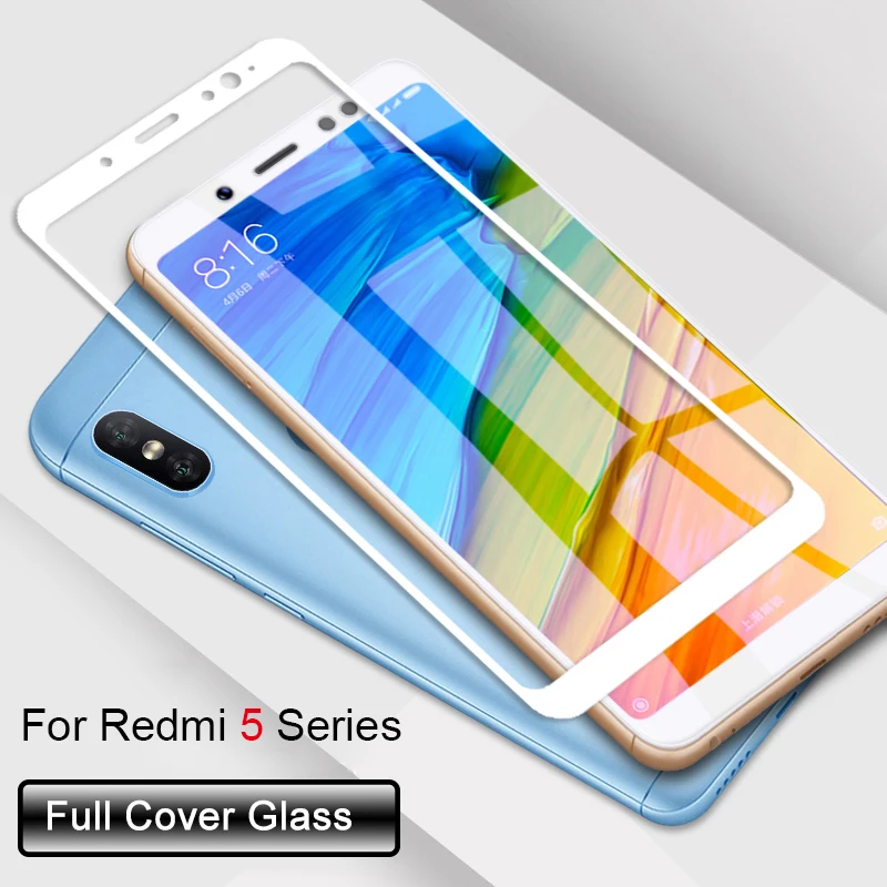 

Full cover for xiaomi redmi 5 5a 5 plus note 5 tempered glass on xiaomiredmi xiaomei ksiomi note 5 protective glass screen films