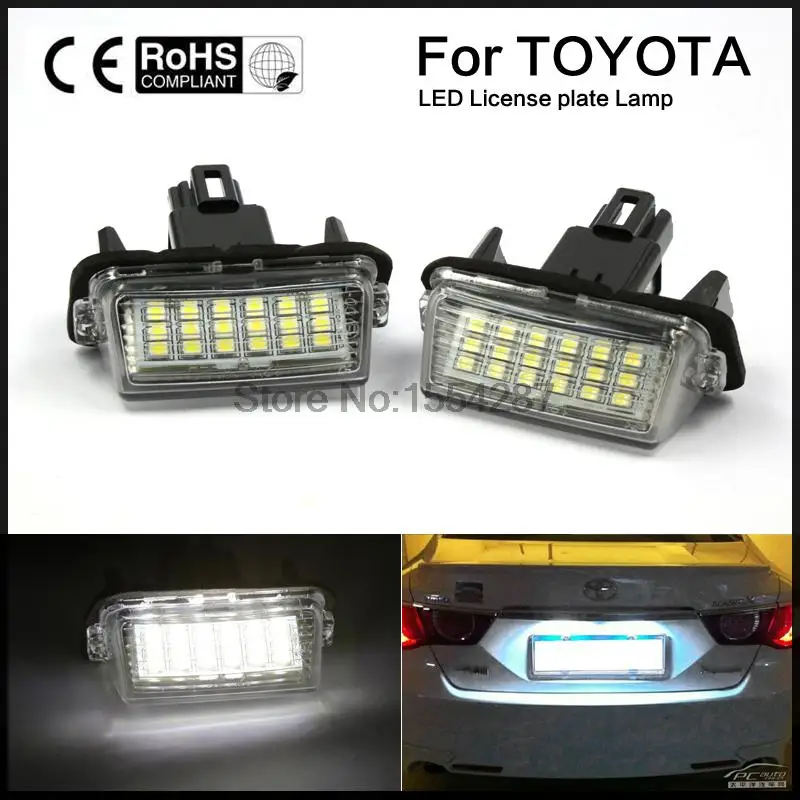 2x светодиодный SMD номерной знак светильник подходит для Toyota Camry YARISL EZ VIOS COROLLA Lewin