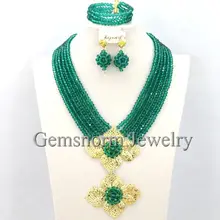 Костюм в африканском стиле комплект ювелирных изделий индийский нигерийский Свадебный комплект ювелирных изделий набор украшений WB100