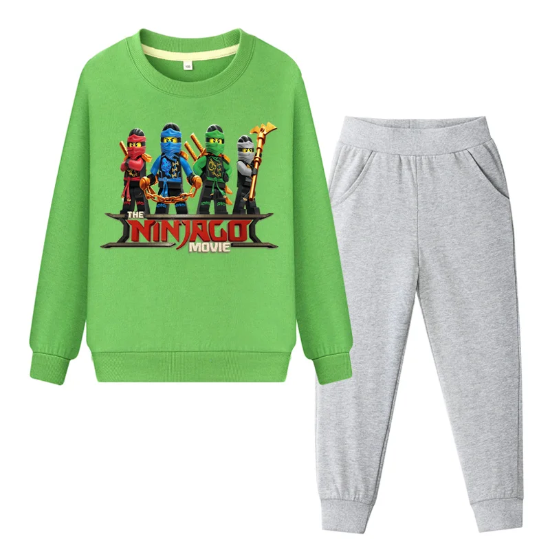 

Child Spring Outdoor Sport Ninjago Clothing Sets Boys Coat+Pant Suit Girls Cotton Pink Clothes Set Kids Tracksuits Baby TZ109