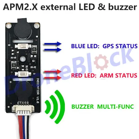 

APM 2.8 APM 2.6 External LED Buzzer Indicator Sound and Light Quadcopter Multirotor RC