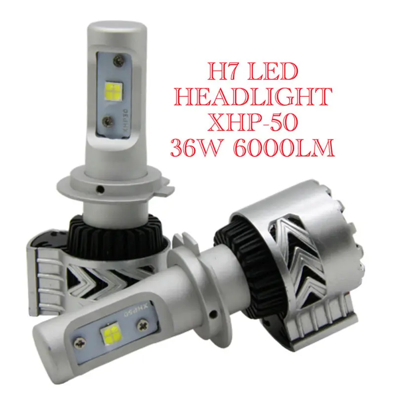 G8 Car LED Headlight Bulbs H7 72W 12000LM 6500K XHP 50 chip Headlights