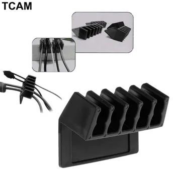 

2PCS Cord Divider Cable Clip Fixer Holder Line Organizer Wire Manager Plastic Self Adhensive Tape Phone Computer Laptop Desktop