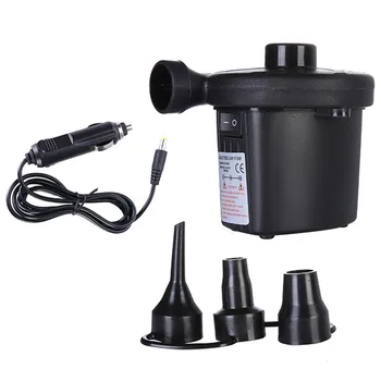 

12V /220V Portable Car Air Compressor pump kompresor Tyre Tire Inflator Pump with 3 Nozzles EU Plug for Air Bed Boat Mattress
