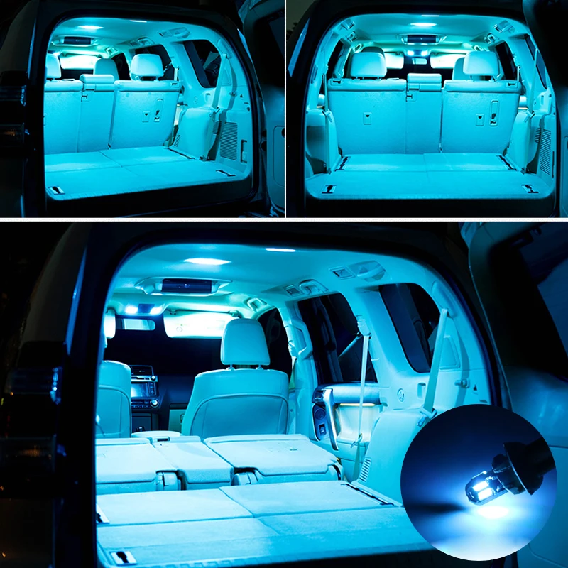 10 шт. белая ледяная Голубая светодиодная лампа автомобильная лампа внутренняя упаковка для 2004-05 06 07 08 09 10 11 12 Toyota Prius/Prius C/Prius V Дверной Свет