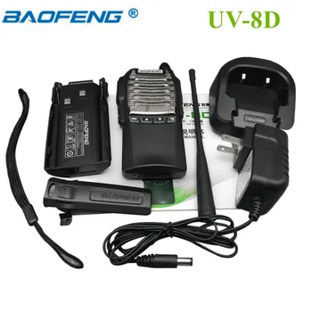

Baofeng UV-8D UHF Walkie Talkie Two Way Radio FM Transceiver Interphone 8W Handheld Dual-band DTMF Intercom Alarm Flashlight