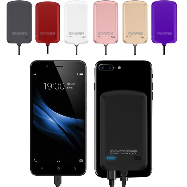 $US $13.33 Mini Portable External 4000mAh Battery Charger Case For iPhone Samsung Xiaomi 8 Huawei LG Ultra-thi
