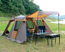 2016 new 1 bedroom 1 living room 5-8 person automatic quick open fishing hiking beach outdoor camping family sun shelter tent