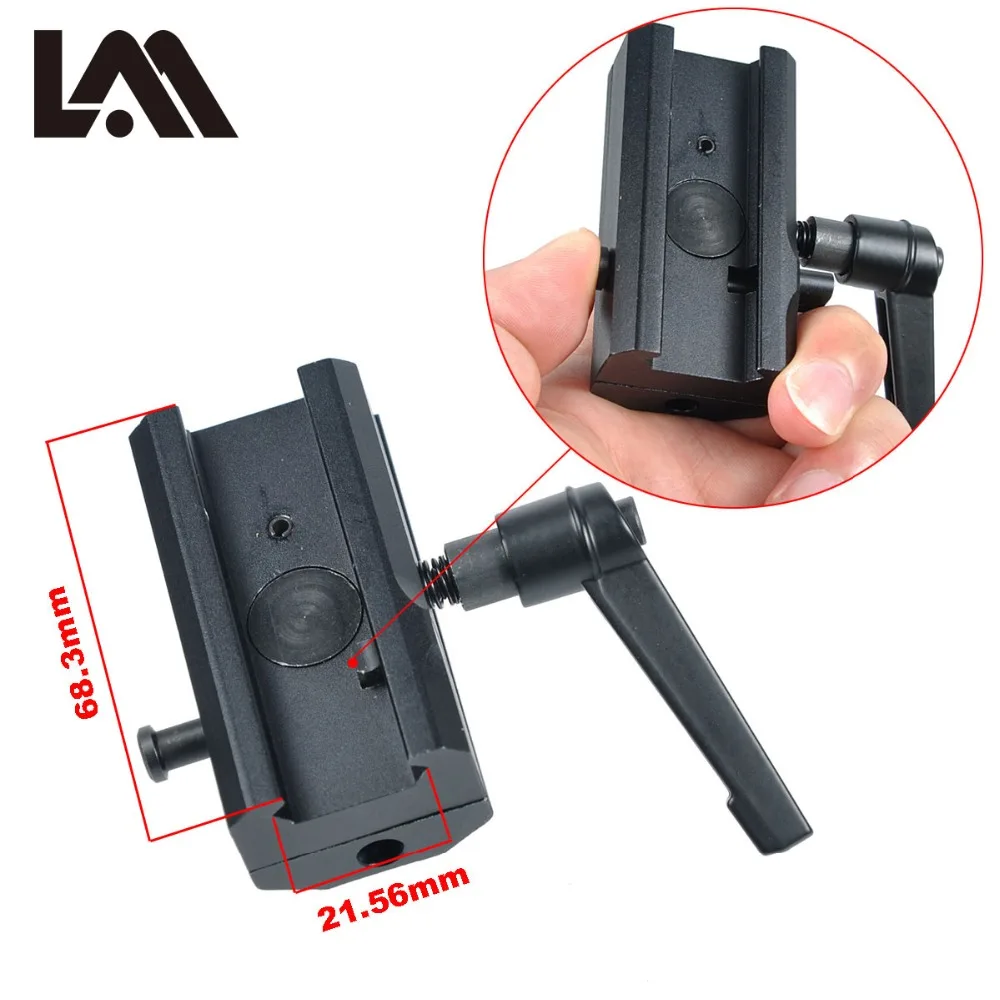 

LAMBUL Harris Bipod Accessory Adapter Rotating Quick Detachable Bipods QD Armas With A Push Button Fit Picatinny Rail