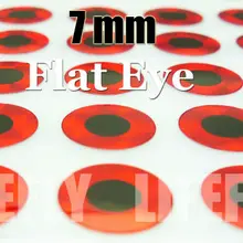 7 мм плоские красные/ 1000 плоской Средства ухода для век, Даббинг, джиг завязывания, приманки решений, spinner приманки, 17/64"