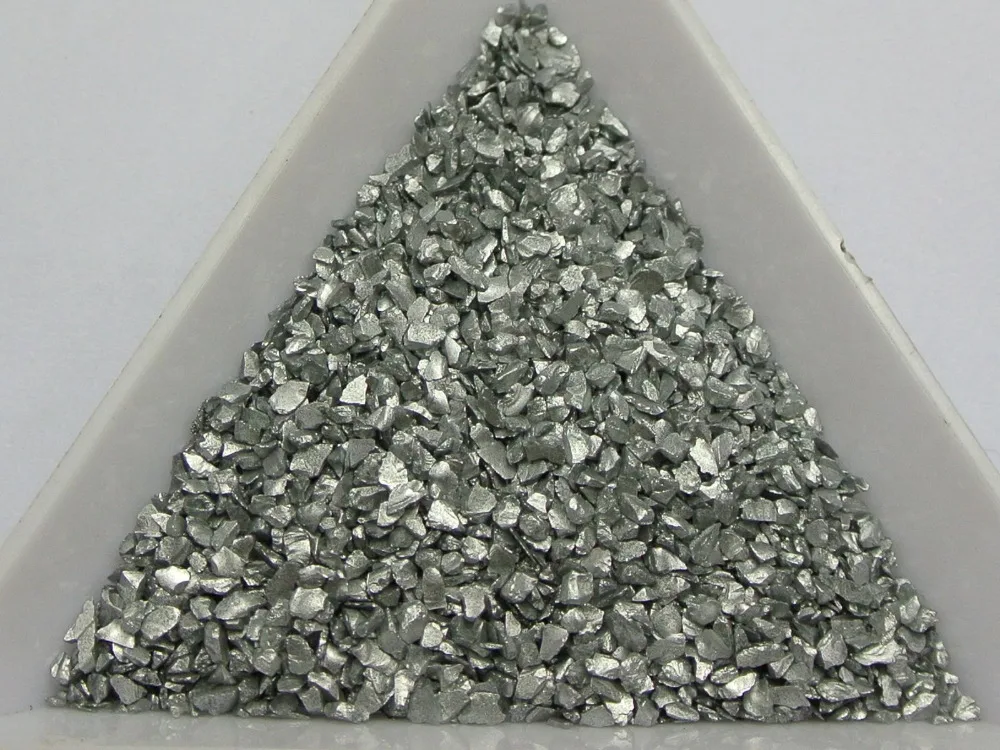 

45 Gram Silver Glass Crushed Chips Irregular Shape Nail Art Tips + Storage Box