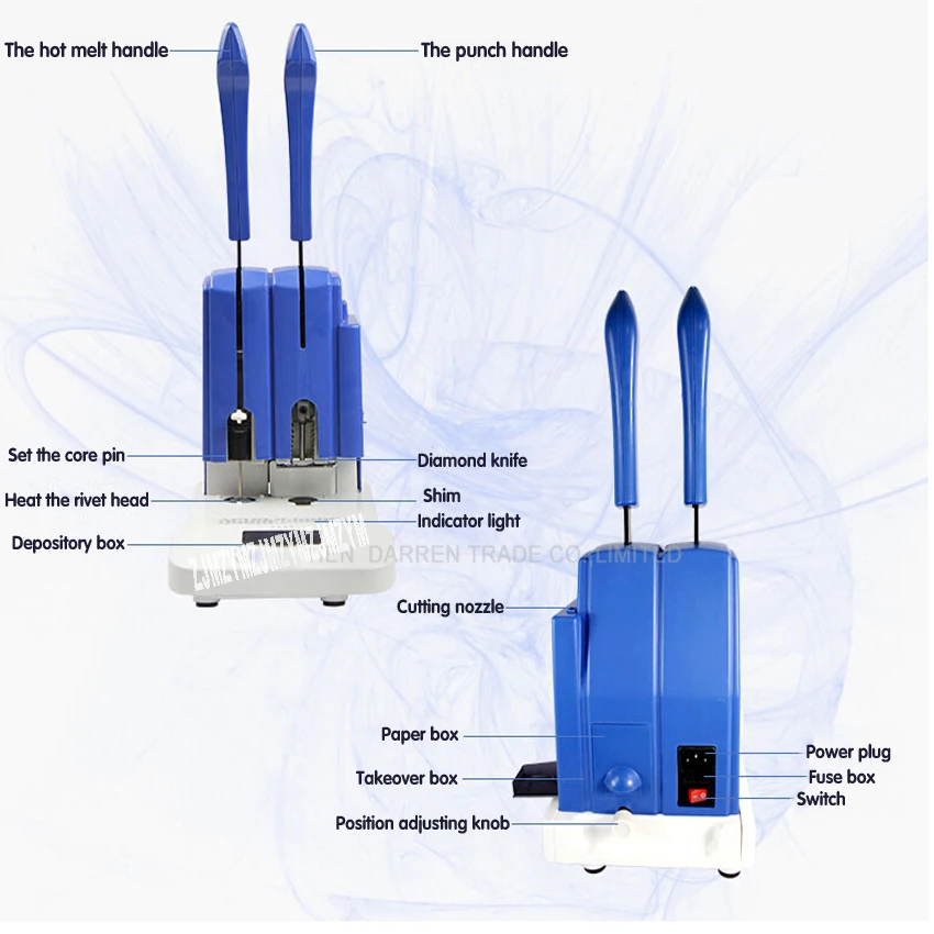 1 قطعة GD-30 آلة تجليد الكتب ، أوراق المالية ، وثيقة والمحفوظات ماكينة تجليد ، دليل الحفر ، (الأزرق/الأخضر)