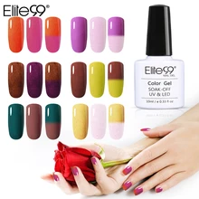 Elite99 Температура Цвет Изменение искусственный мех лак для ногтей УФ гель 10 мл волшебный лак для дома для маникюрных салонов эмаль Vernis pick 1