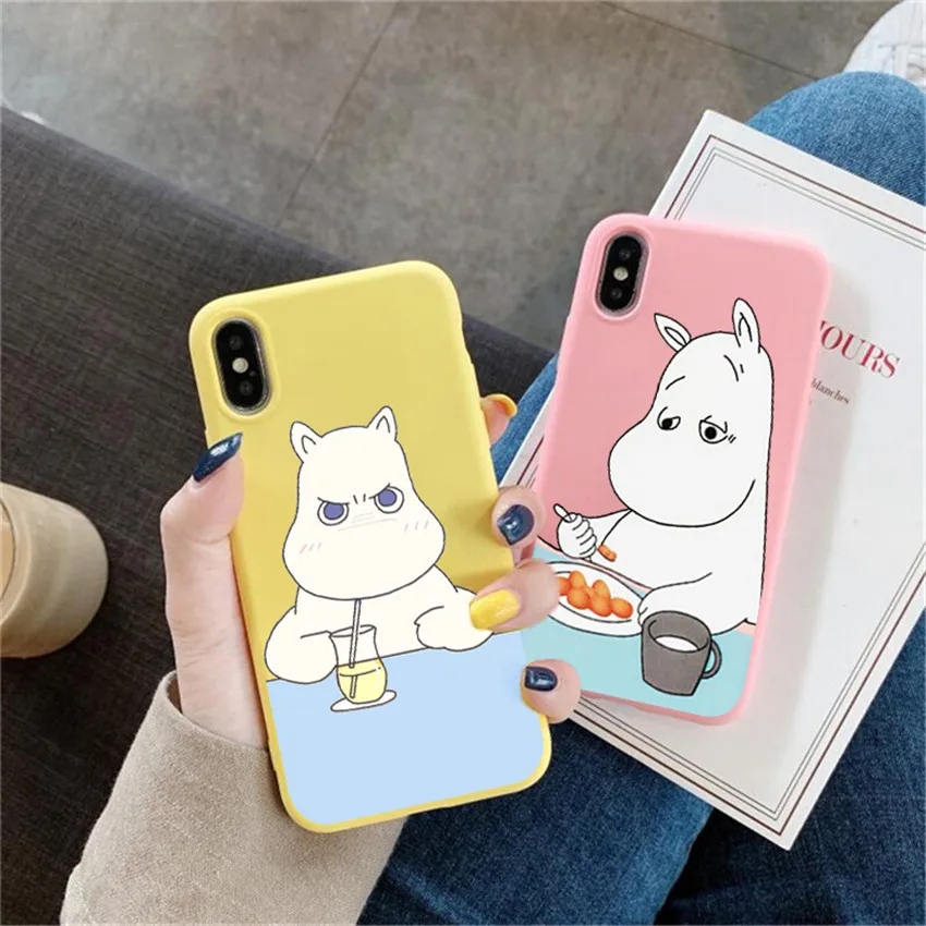 Цветной милый чехол angry hippo для iPhone X 7 Plus XS 10 силиконовый телефона 6S 8 6 Max XR