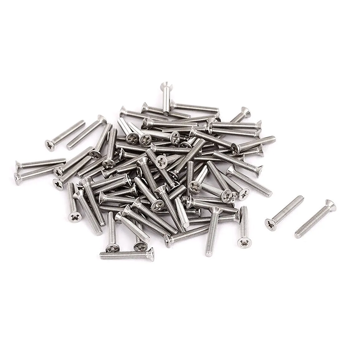 

M3 x 20mm Cross Flat Head Countersunk Bolts Machine Screws 100Pcs