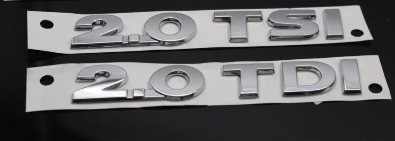 

1pcs Car Styling 3D ABS Chrome 2.0TDI 3.0TSI Trunk Rear Boot Badge Emblem Sticker