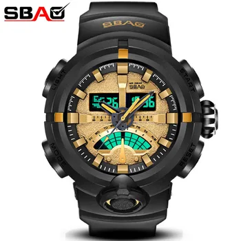

Fashion Men Electronic Watch Boy Sport Watch Male Digital Wristwatch Multi Function SBAO Brand Military watch Relogio Masculino