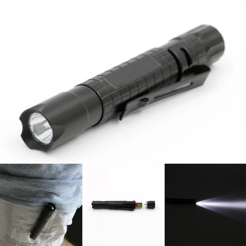 2016 New Mini Portable Flashlights XPE R3 120LM 9cm Pocket Pen Type 1