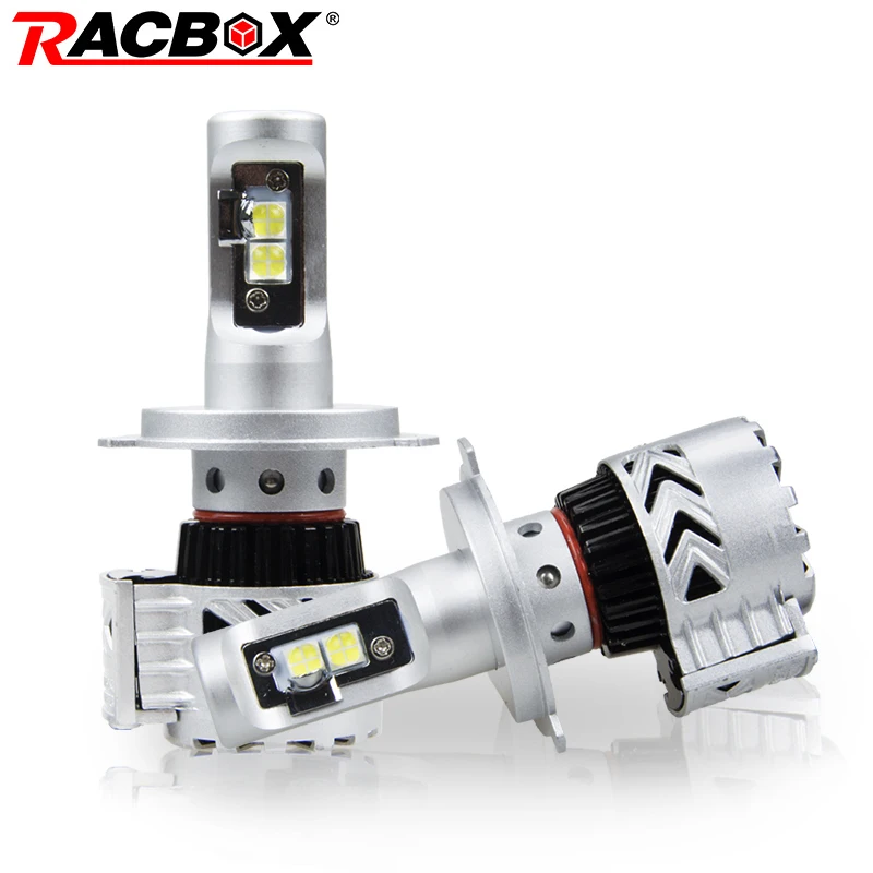 RACBOX H11 H13 9004 9005 9006 автомобильная светодиодная лампа для фары Globe H8 H9 HB3 HB4 72W 6000K с