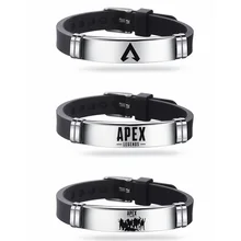 Apex Legends Браслет Регулируемый силиконовый браслет Горячая FPS игра логотип браслеты с гравировкой друзья подарок фанаты сувенир 10 шт./партия