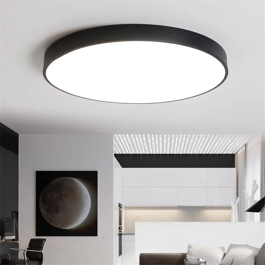 RC Dimmbar Ultradünne 5 cm Led deckenleuchte wohnzimmer Lampe ... RC Dimmbar Ultradünne 5 cm Led deckenleuchte wohnzimmer Lampe ...