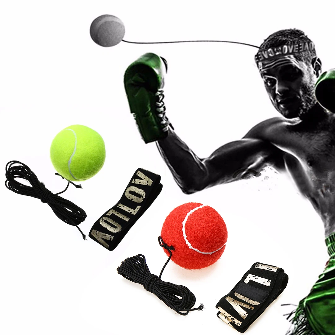 New Fight Ball With Head Band For Reflex Speed Training Boxing Equipment Training Punch Exercise Trainer Accessories