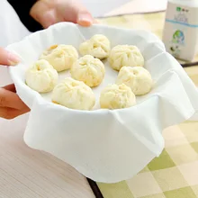 32x32 см антипригарная Пароварка сетка коврик круглый пельмени коврик для приготовления на пару фаршированных булочек/хлеба кондитерских кухонных инструментов