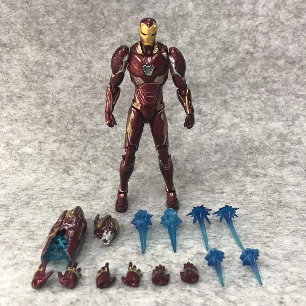 

New Hot! 15CM SHF Avengers Infinity War Action Figure Iron Man MK 50 Mark XLX PVC Figure Collectible Model Toy Gift