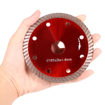 

105*1.0*20mm Diamond Cutting Disc Saw Blade Continuous Turbo Diamond Blade with 8 Cooling Holes 20mm Inner HoleH52