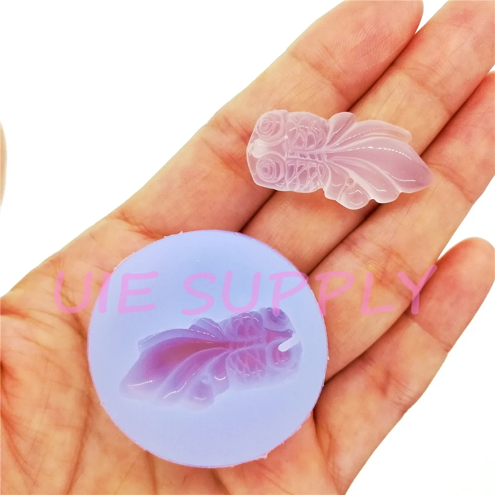 

DYL875U 3D Fish Silicone Mold Fondant Cake Decorating Candy Chocolate Resin Soap Candle Aromatherapy Clay Making 31.7mm x 16.0mm