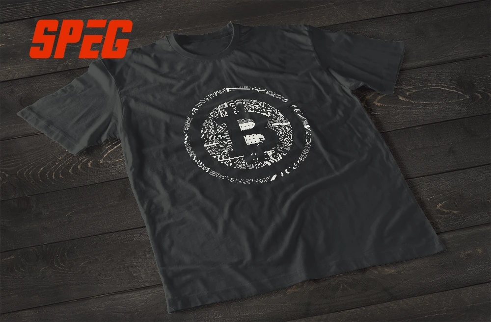 T Shirts Bitcoin Cryptocurrency Cyber Currency Financial Revolution T-Shirt Plain Youth Round Collar Short Sleeve Tee Shirts