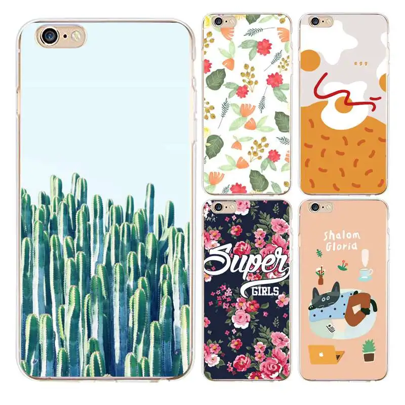 Мягкий прозрачный чехол из ТПУ для iPhone 4/4S 5 5S 6 6plus 7 8plus x розовая сумочка с