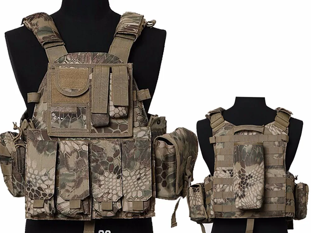 Tactical Multi Attack Molle Combat Vest Magazine Pouch Airsoft