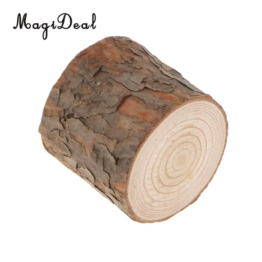 10x Raw Tree Stump Tea Light Candle Holder Candlestick Votive Candle Holder Stand for Home Church Wedding Decor
