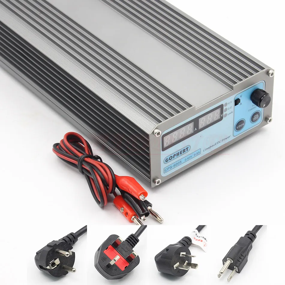 

Mini CPS-6005 DC Power Supply adapter OVP/OCP/OTP low power 110V - 230V 0-60v 0-5A