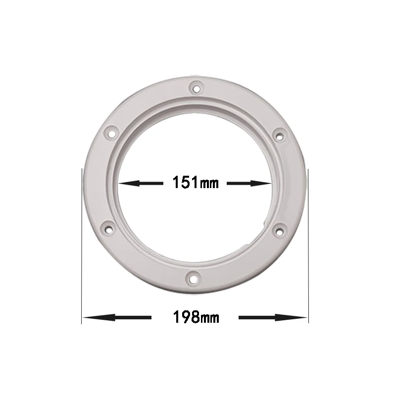 4 дюйма/6 дюймов/8 дюймов противоскользящее ручное отверстие пластиковая круглая Морская Лодка RV Крышка люка белый/черный винт из палубы инспекционная пластина