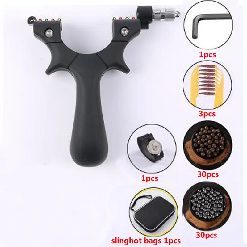 

Powerful Black Light sight Slingshot Outdoor Hunting Slingshot Plastic Catapult Flat Rubber Band Portable Durable Bow