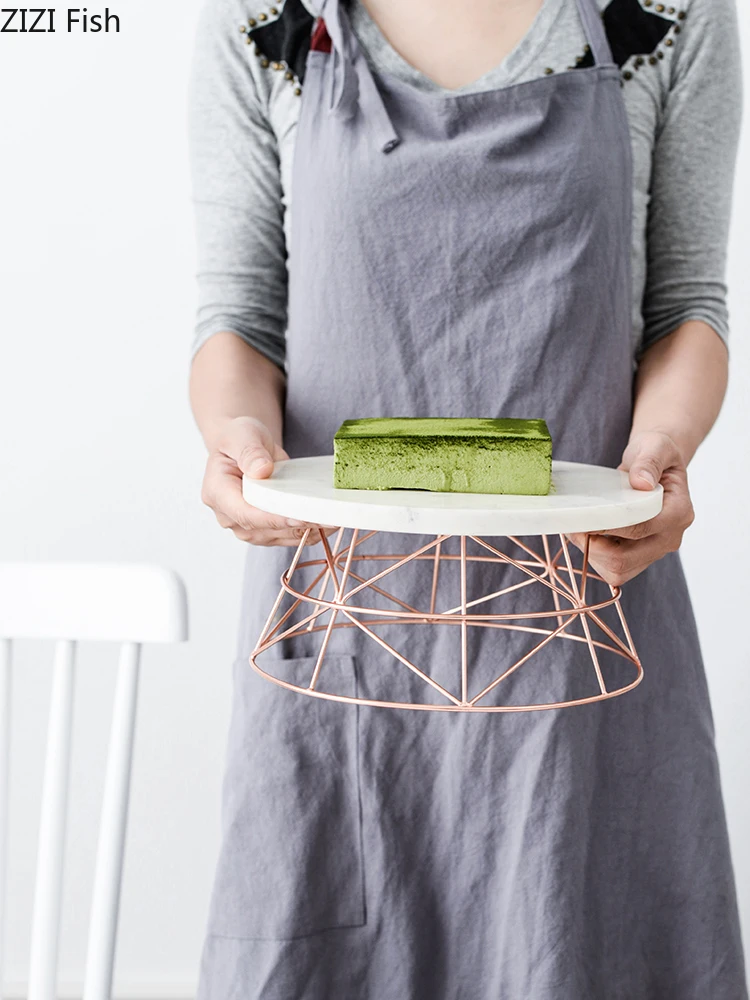 Креативный поднос для торта в скандинавском стиле из натурального мрамора, подставка для десерта, домашний обеденный стол, свадебные вечерние поддоны для торта