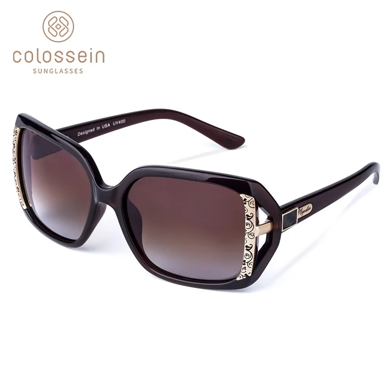 

COLOSSEIN MSTAR Sunglasses Women Polarized 2019 New Fashion Sun Glasses luxury Gradual Light Soft Classic Eyewear UV400