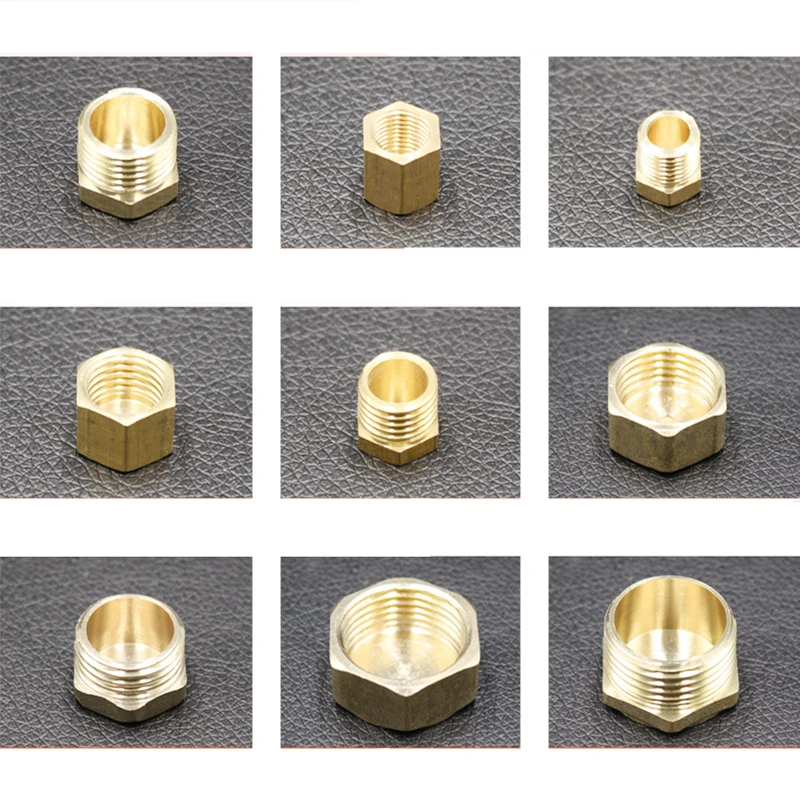

Male And Female Thread 1/8" 1/4" 3/8" 1/2" 3/4" Brass End Cap Plug Fittings