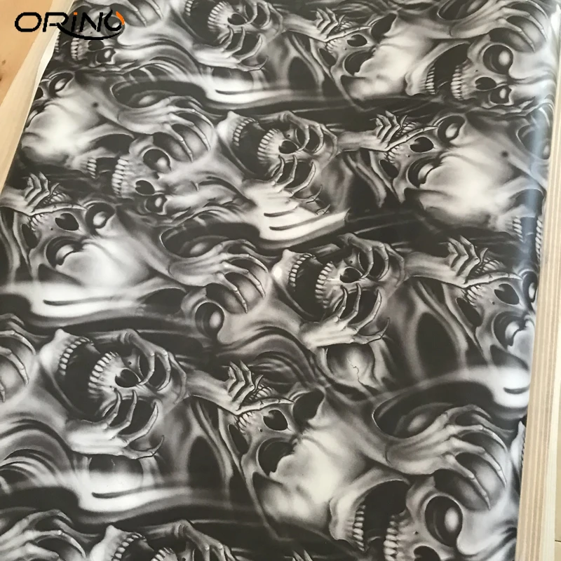 Skull Vinyl Film Car Sticker-26
