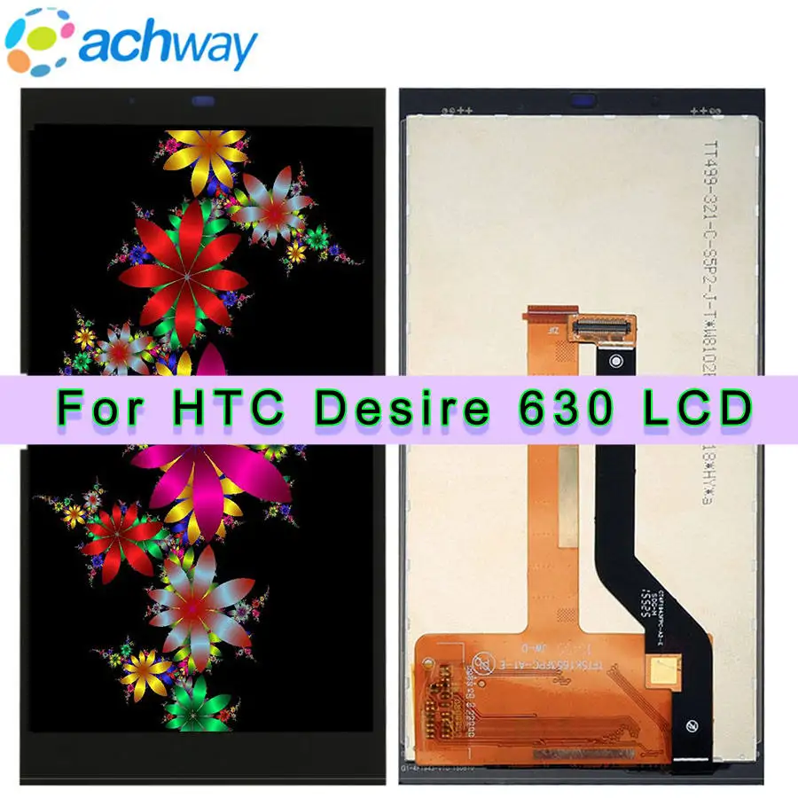 

Black 5.0" LCD Display For HTC Desire 630 Touch Screen Digitizer Assembly 1280x720 Replacement parts For HTC Desire 630 LCD